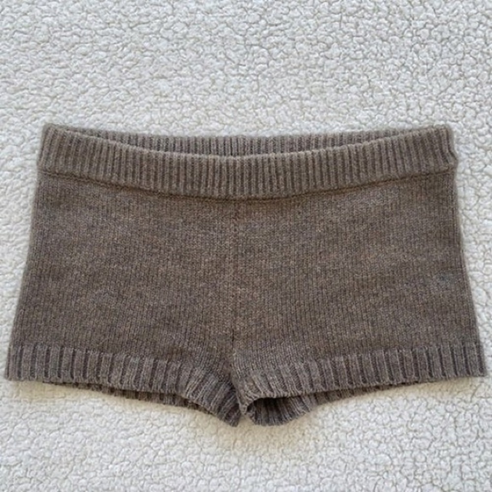 Zara Brown Knit Shorts Size S EUC